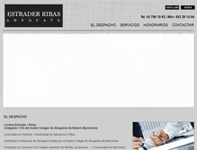 Tablet Screenshot of estrader-abogados.com